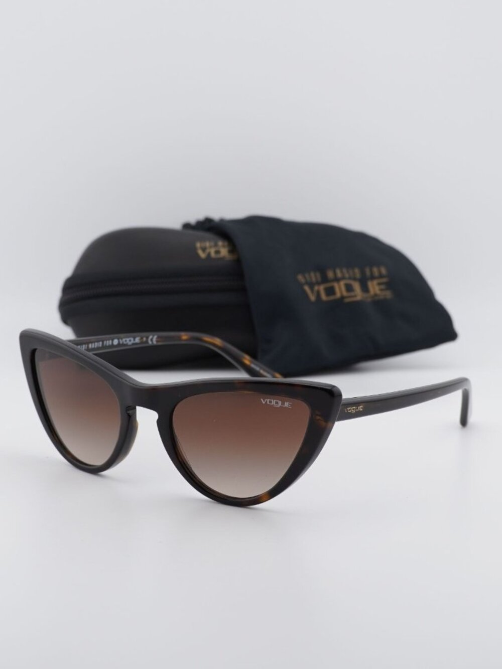 Vogue VO5211S W65613 Cat Eye Sunglasses – Dark Havana / Brown gradient